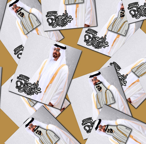 oh, Wanted Studio Brooch - Sheikh Mohamed Bin Zayed Al Nahyan 02, Metal
